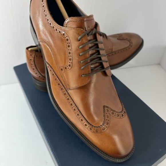 Cole Haan Other - Cole Haan Men's Wingtip Leather Oxford Birthish Tan size 12